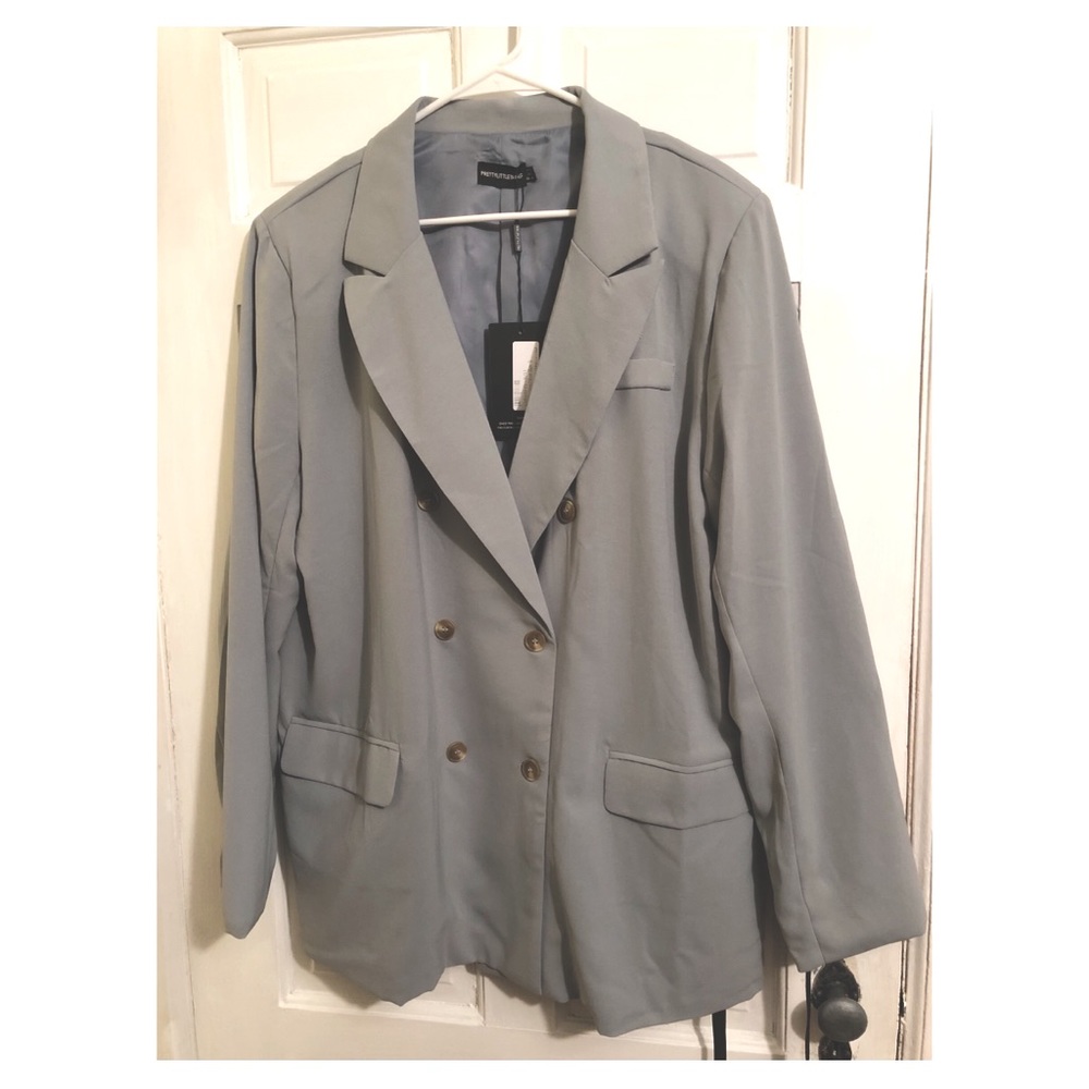 Dark mint oversized blazer